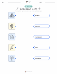 Цивілізація Мая роздруківка для дітей