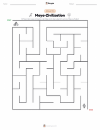 Maya-Zivilisation druckbare Arbeitsblatt Vorschau