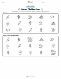 Maya Civilization printable worksheet preview