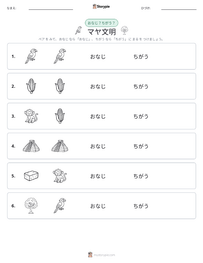 同じか違うか