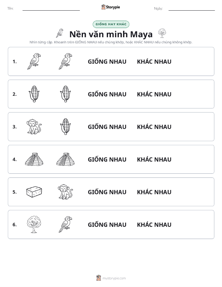 Giống Hay Khác