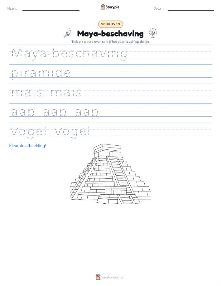 Schrijf Oefening
