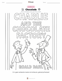 Sjakie en de Chocoladefabriek (roman) afdrukbare werkblad voorbeeld