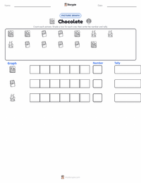 Chocolate printable worksheet preview