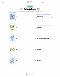 Charlie und die Schokoladenfabrik (Roman) druckbare Arbeitsblatt für Kinder