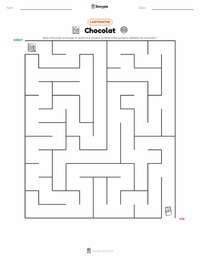 Aperçu de la feuille de travail imprimable Charlie et la Chocolaterie (roman)