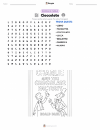 Anteprima della scheda stampabile di La fabbrica di cioccolato (romanzo)