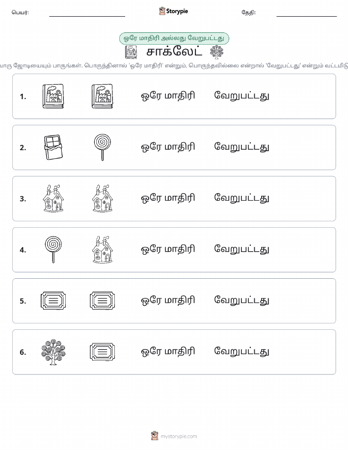 அதே அல்லது மாறுபட்டது