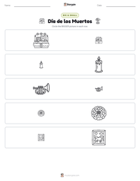Día de los Muertos printable worksheet preview