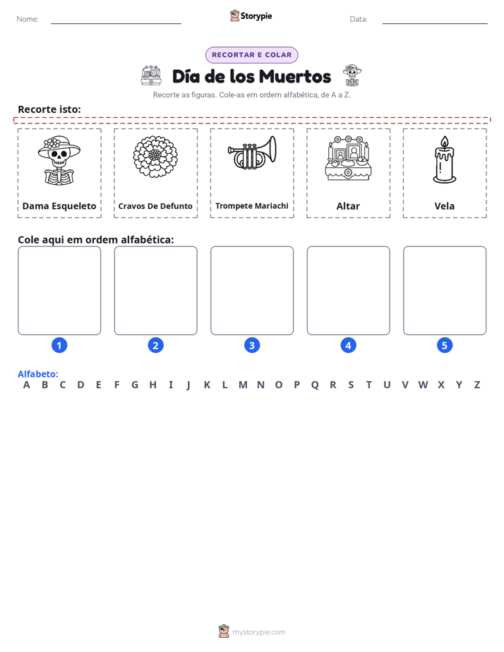 Recortar & Colar Alfabeto