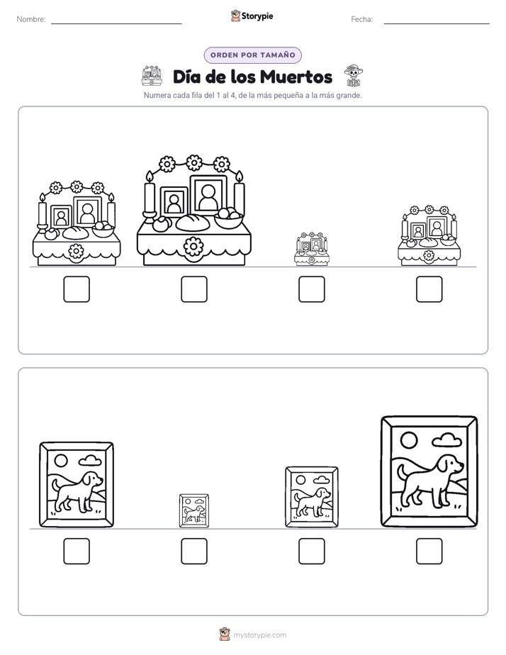 Orden de Tamaños