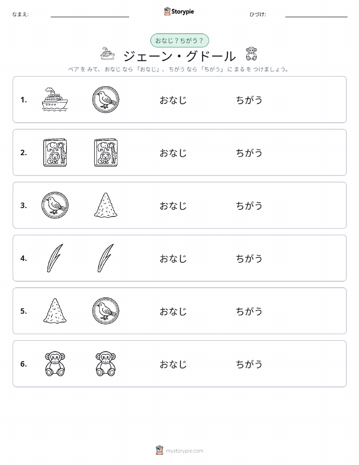 同じか違うか