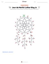 Aperçu de la feuille de travail imprimable Journée Martin Luther King Jr.