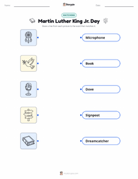 Martin Luther King Jr. Day printable worksheet for kids