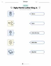 Tài liệu in sẵn Ngày Martin Luther King Jr. cho trẻ em