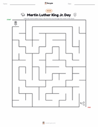 Martin Luther King Jr. Day printable worksheet preview