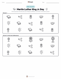 Martin Luther King Jr. Day printable worksheet preview