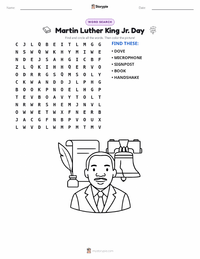 Martin Luther King Jr. Day printable worksheet preview