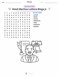 Podgląd drukowalnego arkusza ćwiczeń Dzień Martina Luthera Kinga Jr.