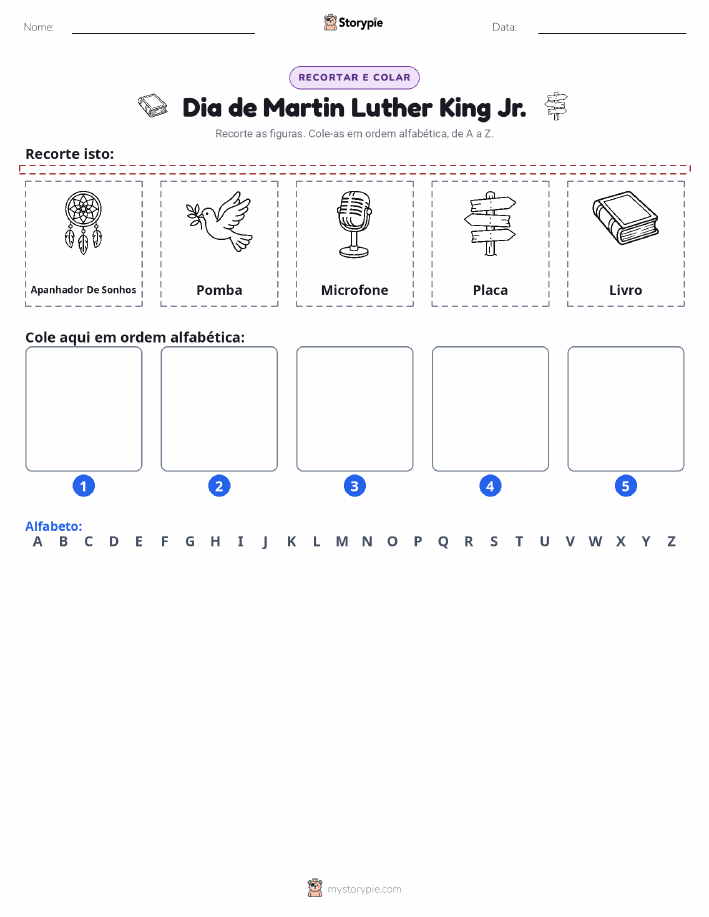 Recortar & Colar Alfabeto