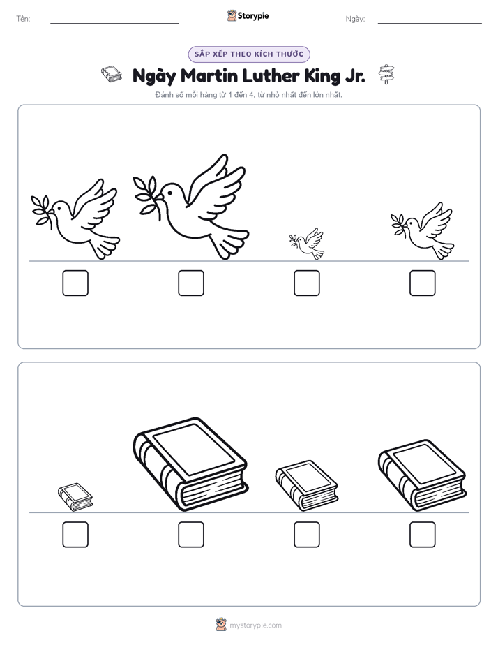 Thứ Tự Kích Thước