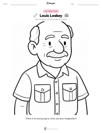 Louis Leakey printable worksheet preview