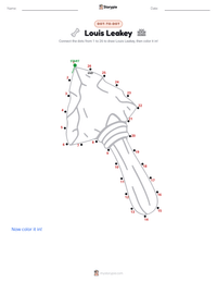 Louis Leakey printable worksheet preview