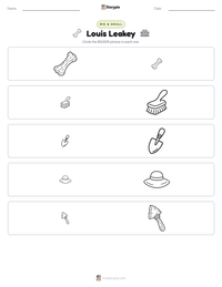Louis Leakey printable worksheet preview