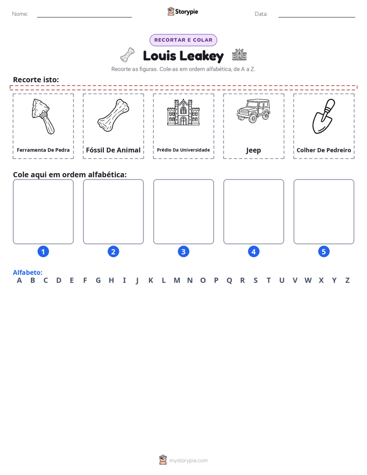 Recortar & Colar Alfabeto