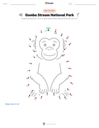 Gombe Stream National Park printable worksheet preview