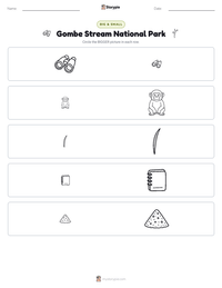Gombe Stream National Park printable worksheet preview