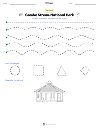 Gombe Stream National Park printable worksheet preview