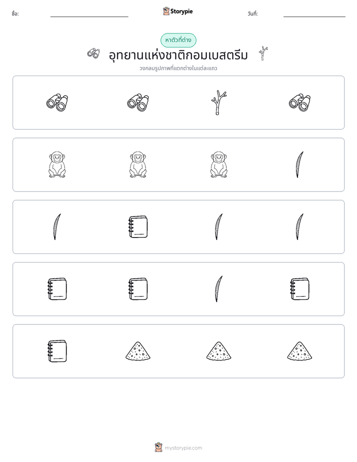ตัวที่แตกต่าง