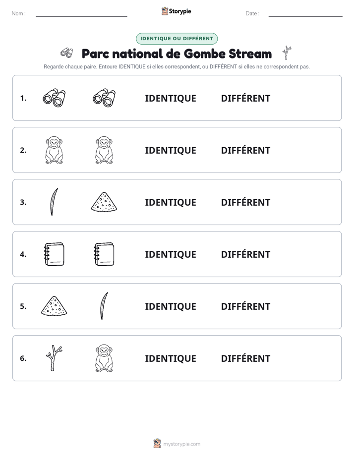 Identique ou Différent