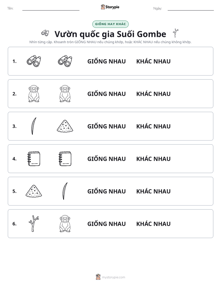 Giống Hay Khác