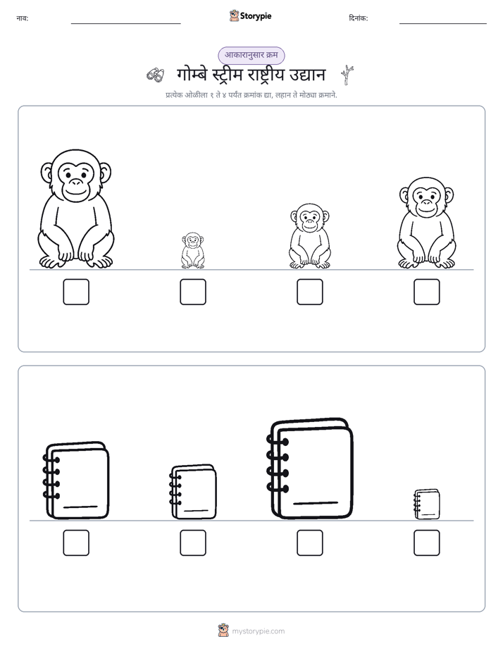 आकार क्रम