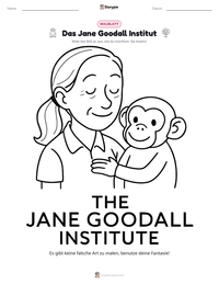 Das Jane Goodall Institut druckbare Arbeitsblatt Vorschau