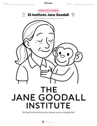Vista previa de la hoja de trabajo imprimible de El Instituto Jane Goodall
