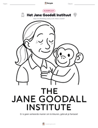 Het Jane Goodall Instituut afdrukbare werkblad voorbeeld