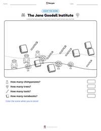 The Jane Goodall Institute printable worksheet preview