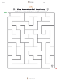 The Jane Goodall Institute printable worksheet preview