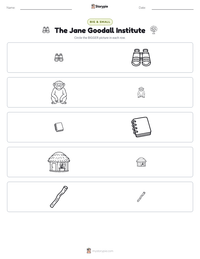 The Jane Goodall Institute printable worksheet preview