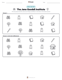 The Jane Goodall Institute printable worksheet preview