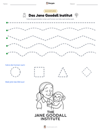 Das Jane Goodall Institut druckbare Arbeitsblatt Vorschau