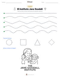 Vista previa de la hoja de trabajo imprimible de El Instituto Jane Goodall