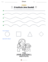 Prévia da folha de atividades imprimível O Instituto Jane Goodall