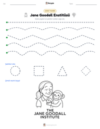 Jane Goodall Enstitüsü yazdırılabilir çalışma sayfası önizlemesi