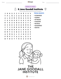 Anteprima della scheda stampabile di Il Jane Goodall Institute