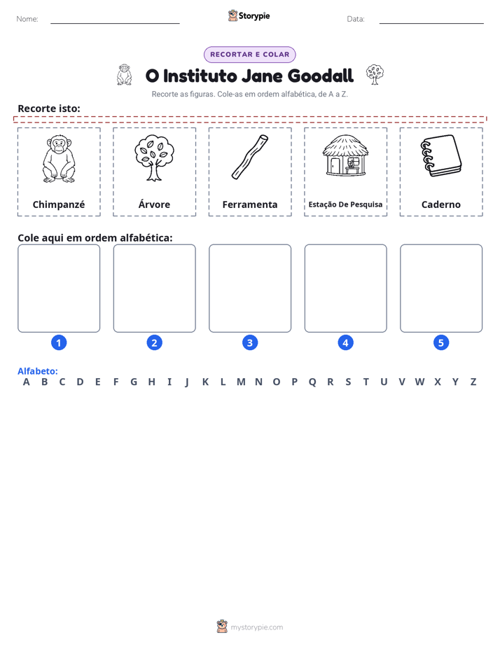 Recortar & Colar Alfabeto