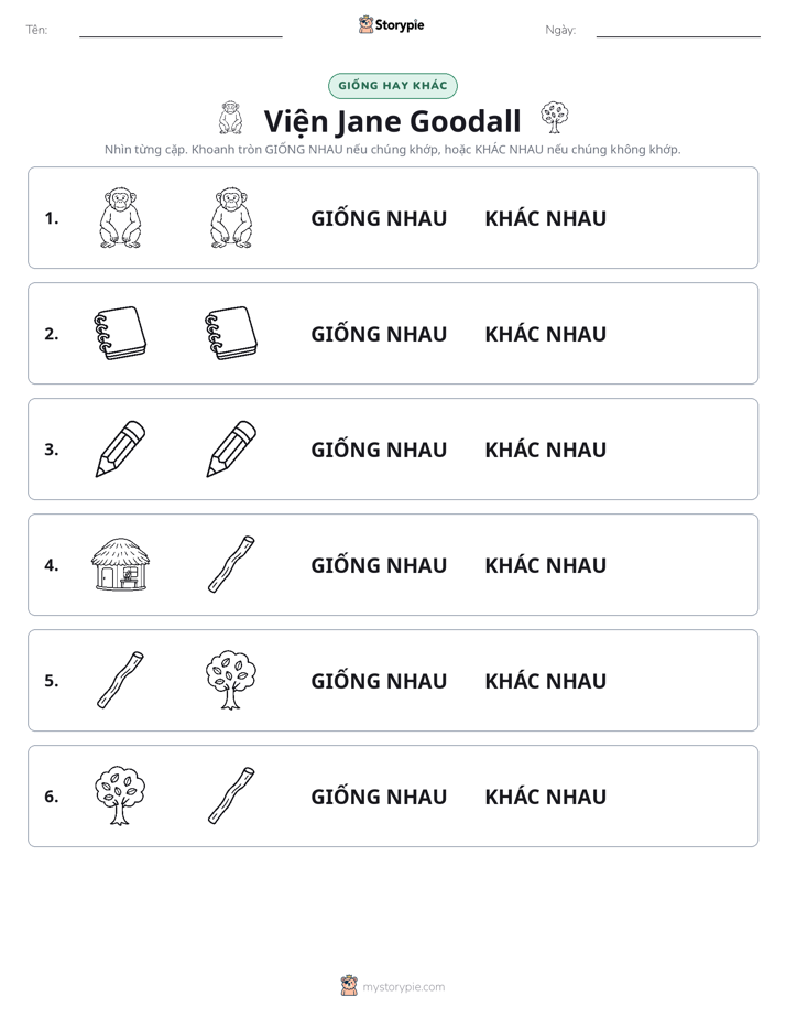 Giống Hay Khác
